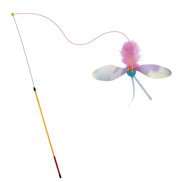 adjustable holographic cat wand toy